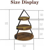 3-Tier Wooden Display Stand, Cupcake Rack Buffet Risers, Party Tiered Serving Tray for Cupcakes, Desserts, Small, alternate