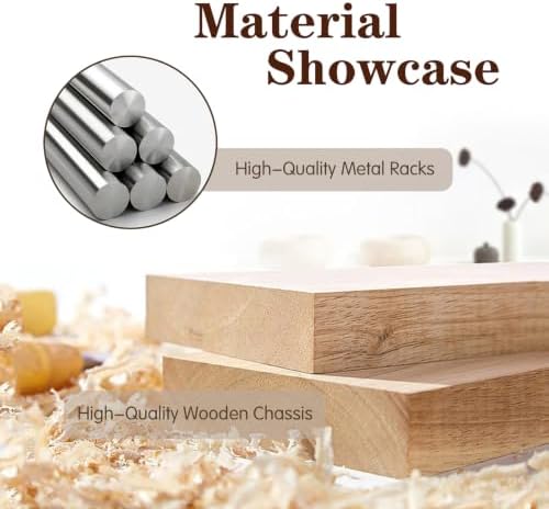 3-Tier Wooden Display Stand, Cupcake Rack Buffet Risers, Party Tiered Serving Tray for Cupcakes, Desserts, Small, alternate