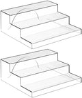 3 Tiered Acrylic Display Stands for Cupcake Stand, Perfume Shelf Organizer, Figure and Funko Pop Display, No