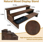 3 Tiered Cupcake Stand - 30s Quick Assembly, Easy Carry&Store in Rustic, alternate view 3