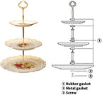 3 Tiered CupCake Stand, 6-8-10 inch Flowering Shrubs Pattern in Flowering Shrubs, alternate view 6
