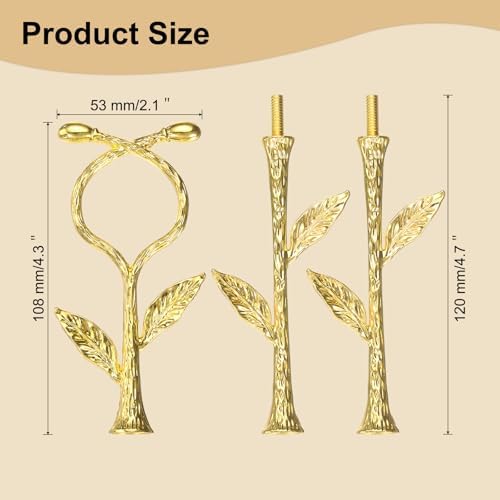 3-Tiers Cake Tray Stand Handle Metal Cake Stands Holder Cupcake Dessert Plate Hardware Fitting Holder Rod Stand, alternate