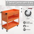 3 Tray Rolling Tool Cart with Drawers, 400 LBS Capacity Mechanic Tool Cart on Wheels, Heavy Duty Utility Cart, alternate view
