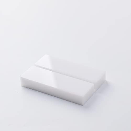 3" White Acrylic Stand | 20 Pack 3mm Slot Wedding Sign Holders, Perfect for Wedding, Table Number, Exhibition