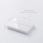 3" White Acrylic Stand | 20 Pack 3mm Slot Wedding Sign Holders, Perfect for Wedding, Table Number, Exhibition, alternate view