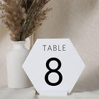 3" White Acrylic Stand | 20 Pack 3mm Slot Wedding Sign Holders, Perfect for Wedding, Table Number, Exhibition, alternate view