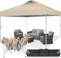 3 x 3 m Gazebo, Pop-Up Folding, Waterproof, Height Adjustable, UV Protection 50+, Party Tent with Bag for Party