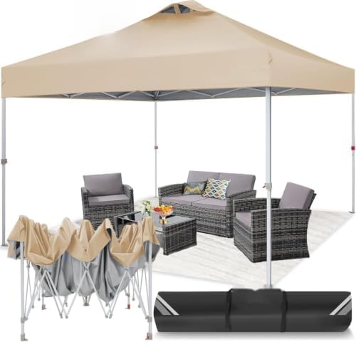 3 x 3 m Gazebo, Pop-Up Folding, Waterproof, Height Adjustable, UV Protection 50+, Party Tent with Bag for Party