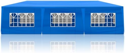 30 * 10 Canopy Tent, Waterproof Party Tent for Outdoor Events, Blue in Blue, alternate view 4