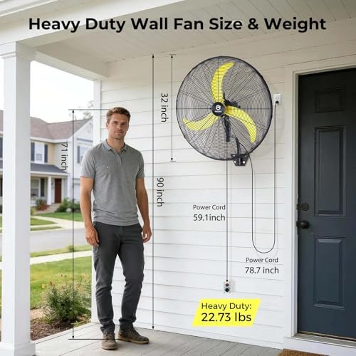 30" Eco BLDC Motor Powerful Airflow Quiet Industrial Wall Fan, alternate view 2