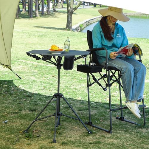 30" Folding Bar Height Table, Lightweight Portable Outdoor Bar Table, alternate view 2