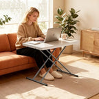 30" Folding Table | White | Portable Plastic Table, alternate view 2
