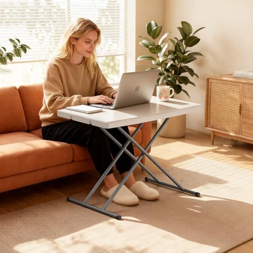 30" Folding Table | White | Portable Plastic Table, alternate view 2