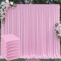 30 ft x 10 ft Wrinkle Free Baby Pink Backdrop Curtain for Parties, 6 Panels 5ftx10ft Thick Polyester Photo
