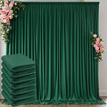 30 ft x 10 ft Wrinkle Free Hunter Green Backdrop Curtain for Parties, Polyester Dark Green Photo Backdrop Drapes