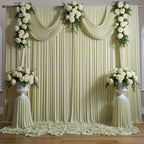 30 ft x 10 ft Wrinkle Free Light Green Backdrop Curtain for Parties, Thick Green Polyester Photo Backdrop Drapes, alternate