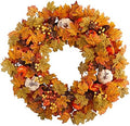 30 in Autumn Pumpk in and Maple Leaf Artificial Fall Wreath