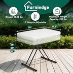 30 Inch Folding Table, Adjustable Height TV Tray for Small Spaces, Heavy Duty Foldable Utility Table for Laptop, alternate