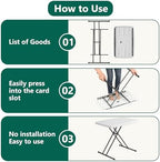 30 Inch Folding Table, Adjustable Height TV Tray for Small Spaces, Heavy Duty Foldable Utility Table for Laptop, alternate
