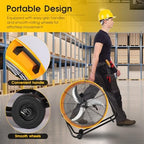 30 Inch Heavy Duty Metal Drum Fan with Handle 13000 CFM, alternate view 7