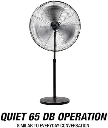 30 Inch Oscillating Pedestal Fan 7800 CFM with Adjustable Height, alternate view 4