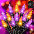 30 LED Battery Halloween String Lights Fairy Home Decorations Orange Purple