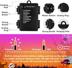 30 LED Battery Halloween String Lights Fairy Home Decorations Orange Purple, alternate view 4