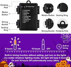 30 LED Battery Halloween String Lights House Decoration Purple Orange Green, alternate view 4