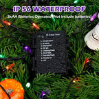 30 LED Battery Halloween String Lights House Decoration Purple Orange Green, alternate view 5