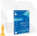 30 Pack Acrylic Sign Holder 8.5 x 11 Wall Mount, Vertical & Horizontal Use, Wall Sign Holders Memo Document Menu