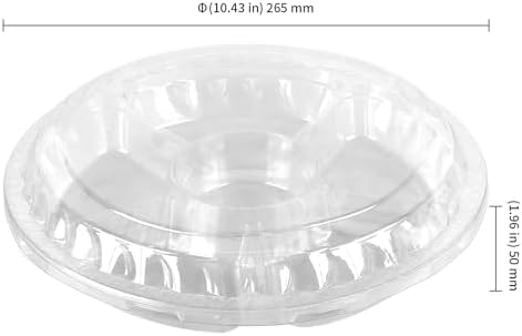 30 Pack Plastic Appetizer Trays with Lids, 6 Compartment Disposable Serving Platters for Party Snacks Fruits, alternate view