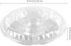 30 Pack Plastic Appetizer Trays with Lids, 6 Compartment Disposable Serving Platters for Party Snacks Fruits, alternate view