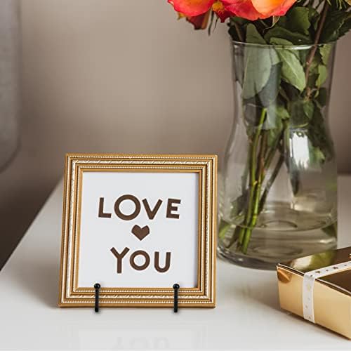 30 Pack Plate Stands for Display, Metal Photo Frame, Black in Black, alternate view 2