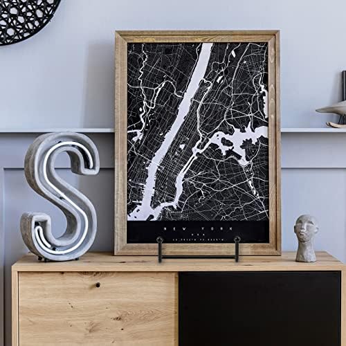 30 Pack Plate Stands for Display, Metal Photo Frame, Black in Black, alternate view 7