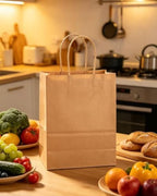30-Packs Brown Gift Bags with Handles Bulk 13''x5 x10 Large Size Kraft Paper Bags Multiple Uses (Large Size) in, alternate