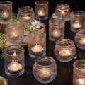 30 Pcs Assorted Clear Votive Candle Holders, Wedding Centerpieces Table Decorations, Glass Tea Lights Candle