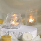 30 Pcs Assorted Clear Votive Candle Holders, Wedding Centerpieces Table Decorations, Glass Tea Lights Candle, alternate view