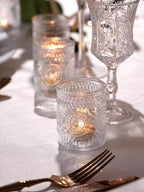30 Pcs Assorted Clear Votive Candle Holders, Wedding Centerpieces Table Decorations, Glass Tea Lights Candle, alternate view