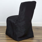 30 PCS Black Square Top Polyester Banquet Chair Cover Dinning Event Slipcover for Wedding Party Banquet Catering, alternate