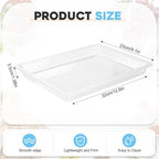 30 Pcs Clear Plastic Art Tray for Classroom, 12.6 x 9.1 x 1 Inch in 12.6 x 9.1 x 1 Inch in Clear, alternate view 3