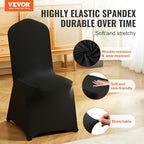 30 Pcs Flat-Front Chair Covers Polyester Spandex Chair Cover Stretch Slipcovers, Wedding, Holiday, Banquet, alternate view 4
