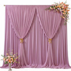 30 x 10ft Rose Pink Backdrop Curtains, Dusty Rose Drapes for Backdrop in 30 ft X 10 ft(6 Panels 5ft X 10ft) in, alternate