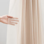 30" x 20Ft Wedding Arch Draping Fabric, 1 Panel Dark Champagne Sheer Curtain Drapes Extra Wide & Long Backdrop, alternate