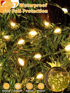 300 LED 98 FT Christmas Lights, Waterproof Outdoor String Lights with Remote and Timer, Christmas Tree Lights, alternate view