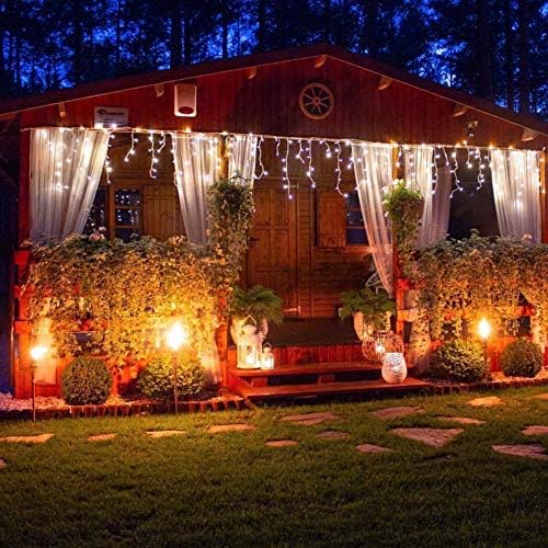 300 LED Christmas Icicle Lights,33FT White String Lights, alternate view 2