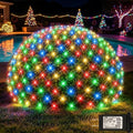 300 LED Christmas Net Lights, 14.8ft x 5ft Mesh Lights Outdoor 8 Modes Green Wire, Waterproof Connectable String
