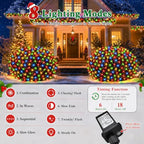 300 LED Christmas Net Lights, 14.8ft x 5ft Mesh Lights Outdoor 8 Modes Green Wire, Waterproof Connectable String, alternate
