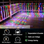 300 LED Christmas Net Lights, 14.8ft x 5ft Mesh Lights Outdoor 8 Modes Green Wire, Waterproof Connectable String, alternate