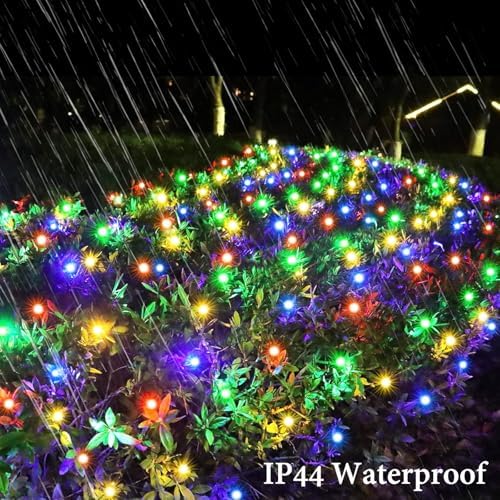 300 LED Christmas Net Lights, 14.8ft x 5ft Mesh Lights Outdoor 8 Modes Green Wire, Waterproof Connectable String, alternate