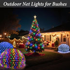 300 LED Christmas Net Lights, 14.8ft x 5ft Mesh Lights Outdoor 8 Modes Green Wire, Waterproof Connectable String, alternate